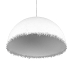 Подвесной светильник в форме купола белого цвета с ажурной бахромой Tactile Line варинант исполнения - 6 | Loft Concept в Ульяновске