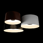 Потолочный светильник с 3-мя цилиндрическими абажурами черного белого и коричневого цвета Urban Dome варинант исполнения - 4 | Loft Concept в Ульяновске