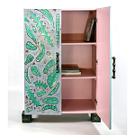 Премиальный Шкаф Defoliation двухстворчатый роспись зеленые листья  варинант исполнения - 3 | Loft Concept в Ульяновске