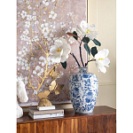 Ваза фарфоровая с узким горлышком и синими цветочными мотивами Independence варинант исполнения - 4 | Loft Concept в Ульяновске