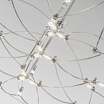 Люстра подвесная с тонкой металлической конструкцией цвета хром Quasar варинант исполнения - 5 | Loft Concept в Ульяновске