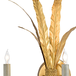 Бра с каркасом в виде пучка золотых перьев Bunch of Feathers варинант исполнения - 1 | Loft Concept в Ульяновске