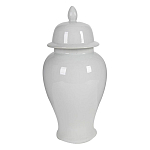 Ваза белая с крышкой однотонная Chinoiserie Ceramics варинант исполнения - 8 | Loft Concept в Ульяновске