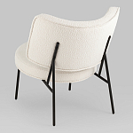 Мини-кресло District Lounge букле белый варинант исполнения - 3 | Loft Concept в Ульяновске