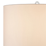 Настольная лампа стеклянная с тканевым абажуром Edges варинант исполнения - 2 | Loft Concept в Ульяновске