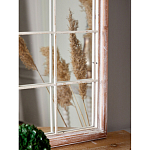 Зеркало-окно настенное в венецианском стиле с деревянной рамой бежевого цвета Venetian Smooth варинант исполнения - 6 | Loft Concept в Ульяновске