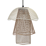 Подвесной светильник Beige Gold Mesh Tube Lampshade Hanging Lamp варинант исполнения - 1 | Loft Concept в Ульяновске