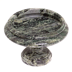 Фруктовница средняя из натурального камня Змеевик Шабровский Natural Stone Fruit Bowls варинант исполнения - 2 | Loft Concept в Ульяновске