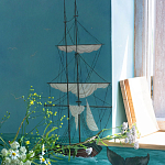 Обои ручная роспись Nantucket Crossing Brandt colourway on scenic paper варинант исполнения - 5 | Loft Concept в Ульяновске