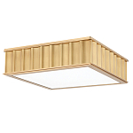 Потолочный светильник квадратный с гофрированным латунным абажуром Millennium варинант исполнения - 2 | Loft Concept в Ульяновске