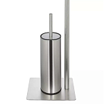 Держатель для туалетной бумаги с ершиком Chrome Bathroom Accessory варинант исполнения - 4 | Loft Concept в Ульяновске