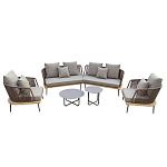 Диван садовый угловой Counter серый варинант исполнения - 3 | Loft Concept в Ульяновске