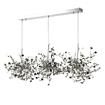 Люстра подвесная из трех частей с металлическими круглыми элементами Terzani Argent варинант исполнения - 6 | Loft Concept в Ульяновске