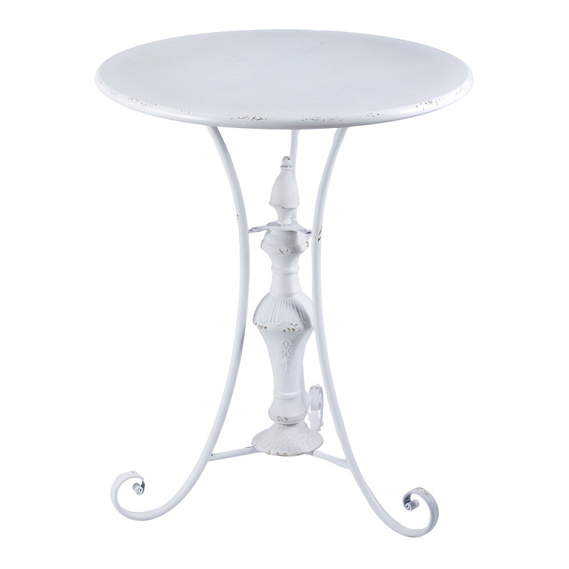 Столик белый кованный в прованском стиле Vaucluse Белый в Ульяновске | Loft Concept 