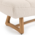 Оттоманка с обивкой букле Lino White Boucle Ottoman варинант исполнения - 3 | Loft Concept в Ульяновске