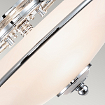 Потолочный светильник со стеклянным плафоном на изогнутых кронштейнах Quoizel  варинант исполнения - 9 | Loft Concept в Ульяновске