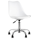 Офисный стул на металлическом основании EGGERY White пластик варинант исполнения - 1 | Loft Concept в Ульяновске