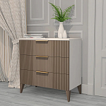 Комод коричневый с 3-мя ящиками на 4-х ножках Harper Line варинант исполнения - 2 | Loft Concept в Ульяновске