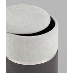 Пуф Mauldine с ящиком серо-черный с экокожей варинант исполнения - 2 | Loft Concept в Ульяновске