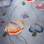 Обои ручная роспись Falling Flowers Standard colourway on Flash metallic silk варинант исполнения - 2 | Loft Concept в Ульяновске