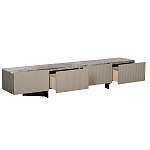 Тумба под телевизор серая с мраморной столешницей Uniqueness Marble варинант исполнения - 2 | Loft Concept в Ульяновске