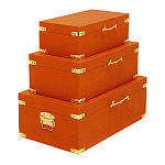 Комплект оранжевых чемоданов Golden Twigs варинант исполнения - 2 | Loft Concept в Ульяновске