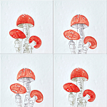 Плитка с узором Мухомор варинант исполнения - 1 | Loft Concept в Ульяновске