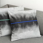 Чехол на подушку хлопковый Blake Boundaries Blue варинант исполнения - 4 | Loft Concept в Ульяновске