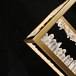 Настольная лампа прямоугольная с декоративными элементами в виде кристаллов Smooth Shine варинант исполнения - 4 | Loft Concept в Ульяновске