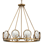 Люстра круглая с прозрачными рельефными плафонами Crystal Prism варинант исполнения - 3 | Loft Concept в Ульяновске