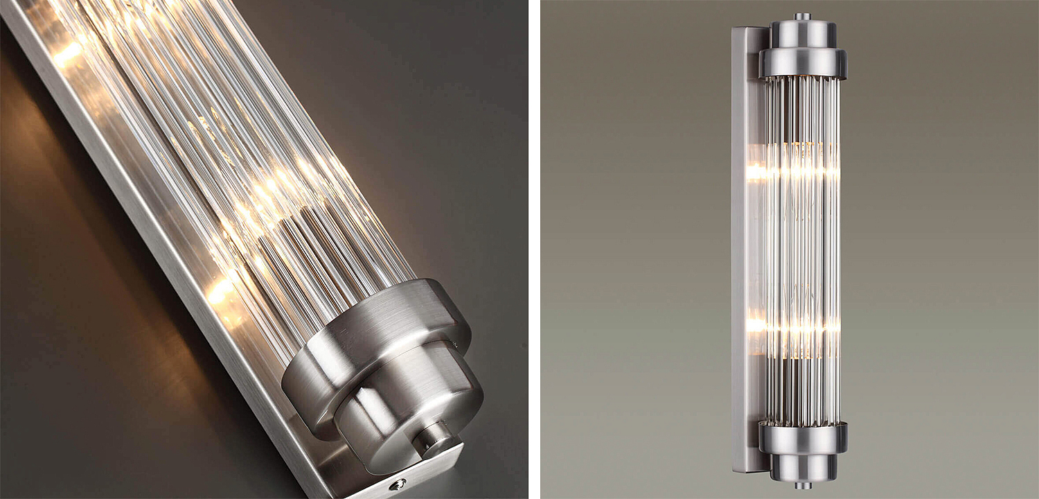 Бра Dirck Glass TUBE Sconce Nickel Бра Dirck Glass TUBE Sconce Nickel - Loft-Concept в Ульяновске