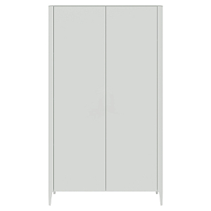 Шкаф двухстворчатый белый Type 