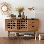 Зеркало из ротанга в форме цветка WICKER MIRROR 65  варинант исполнения - 3 | Loft Concept в Ульяновске