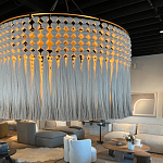 Люстра серая плетеная с кисточками Boho Tassel Chandelier варинант исполнения - 2 | Loft Concept в Ульяновске