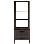 Этажерка Primo с ящиками шпон Темный орех варинант исполнения - 1 | Loft Concept в Ульяновске