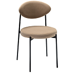 Стул металлический с мягкой спинкой и сиденьем из велюра Alfie Chair варинант исполнения - 4 | Loft Concept в Ульяновске