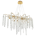 Люстра с декором в виде ветвей с хрустальными подвесками Fairytree Gold Crystal Chandelier варинант исполнения - 3 | Loft Concept в Ульяновске