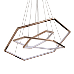 Люстра с 3-мя подвесами в виде шестиугольников Hexagon Horizontal варинант исполнения - 1 | Loft Concept в Ульяновске