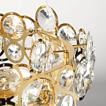 Люстра подвесная из золотых колец 57 см Golden Circles варинант исполнения - 8 | Loft Concept в Ульяновске