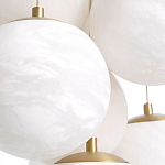 Люстра подвесная круглая с сферическими плафонами из натурального камня Glowing Spheres варинант исполнения - 4 | Loft Concept в Ульяновске