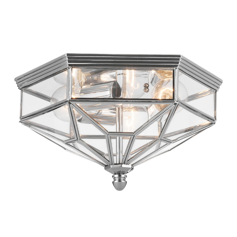 Потолочный светильник Zeil E27X3 Хром Бронза Прозрачный в Ульяновске | Loft Concept 