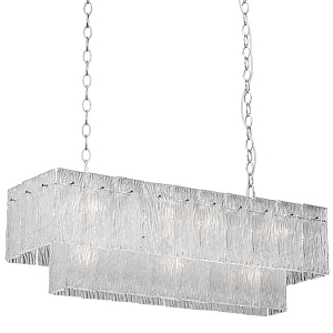 Люстра прямоугольная Textured Glass Chandelier