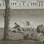 Обои ручная роспись Monuments of Paris Eau Forte on scenic paper варинант исполнения - 2 | Loft Concept в Ульяновске