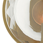 Бра круглое с прозрачным рельефным плафоном Crystal Prism варинант исполнения - 1 | Loft Concept в Ульяновске