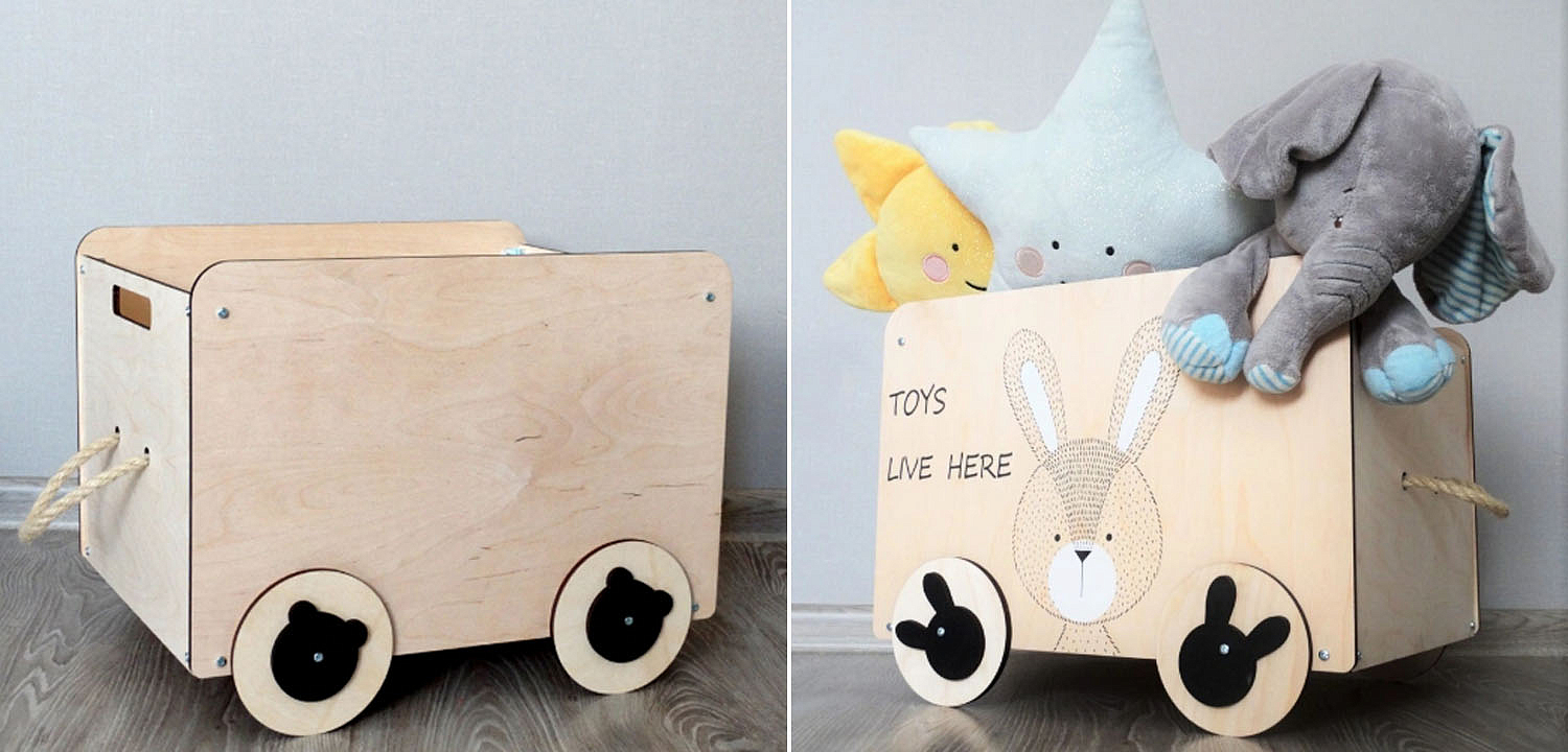 Ящик Wooden Box Bunny Ящик Wooden Box Bunny - Loft-Concept в Ульяновске