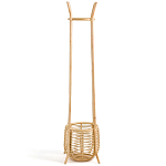 Напольная вешалка с корзиной из ротанга Trina Wicker Floor Hanger варинант исполнения - 3 | Loft Concept в Ульяновске