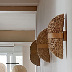 Бра плетеное из ротанга Chainmail варинант исполнения - 1 | Loft Concept в Ульяновске