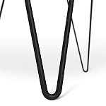 Стол журнальный c круглой столешницей из стекла серого цвета Gray and Gold Marble варинант исполнения - 6 | Loft Concept в Ульяновске