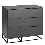 Комод цвета графит с 3-мя ящиками Strict Lines  варинант исполнения - 1 | Loft Concept в Ульяновске