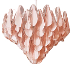 Люстра из стекляных розовых лепестков Petalled Illuminator варинант исполнения - 3 | Loft Concept в Ульяновске